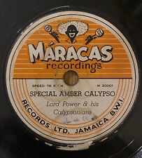 Lord Power Maracas Special Amber Calypso mento Jamaica 78rpm, usado comprar usado  Enviando para Brazil