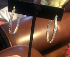 hoop silver large earring for sale  Belleview