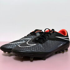 Botines de fútbol Nike Hypervenom Phelon I FG grises negros para hombre talla EE. UU. 10, usado segunda mano  Embacar hacia Argentina