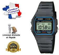 Occasion, Casio F-91W-1DG -Montre Mixte -Quartz Digital -Cadran LCD - Bracelet Résine Noir d'occasion  Paris XVIII