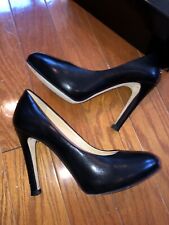 Giuseppe Zanotti black leather hidden platform high heels shoes pumps almond toe for sale  Shipping to South Africa