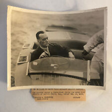 Fotografia Foto de imprensa Chris Craft velocidade Barco Regatta 1933 Sir Malcolm Campbell comprar usado  Enviando para Brazil