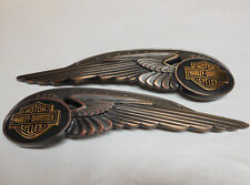 HARLEY 110TH ANNIVERSARY 2013 BRONZE EMBLEMS FOR FUEL GAS TANK WINGS BAR SHIELD for sale  Claremore