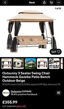 Outdoor convertible swing for sale  PETERBOROUGH