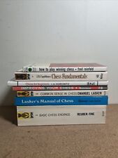 Lote de 7 libros de ajedrez lote mixto manual de ajedrez de Lasker, fundamentos, sentido común segunda mano  Embacar hacia Argentina