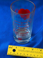 US Senator Indiana Vance Hartke Campaign Promo Barware Glass Tumbler Flint Glass for sale  Shipping to South Africa
