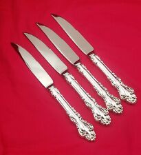 Usado, 4 facas de bife serrilhadas barrocas espanholas Reed & Barton feitas sob medida 13280 comprar usado  Enviando para Brazil