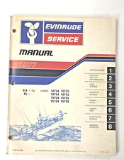 1977 Evinrude 9.9 15 HP OMC Outboard Service Shop Manual P/N 5305 FREE 1ST CLASS for sale  Shipping to South Africa