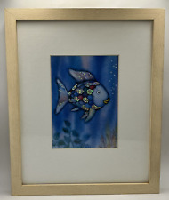 The Rainbow Fish Marcus Pfister Thinking Picture Framed Matted Wall Art 2005 for sale  Shipping to South Africa