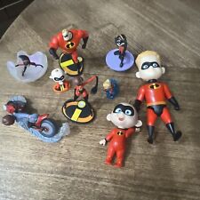 Lote de 9 bonecos Disney Pixar Incredibles Deluxe enfeite de bolo comprar usado  Enviando para Brazil