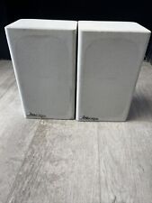 (2) MIRAGE MBS BI-POLAR BOOKSHELF SURROUND SOUND SPEAKERS. White. Works Great! for sale  Shipping to South Africa