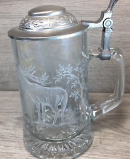 Vintage etched glass for sale  Shipping to Ireland