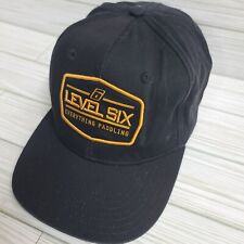 Paddling hat Level Six Black Cap Canoe Canada levelsix Kayak Adjustable Snapback for sale  Shipping to South Africa