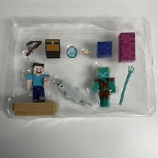 Paquete de Figuras, Accesorios y Bloque de Papeles de Caza del Tesoro de Minecraft segunda mano  Embacar hacia Argentina