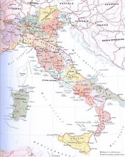 Cartina geografica italia usato  Arezzo