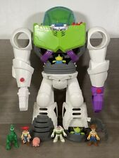 Używany, Imaginext Toy Story Buzz Lightyear Duży zestaw do zabawy robotów i 7 figurek *bez pocisków* na sprzedaż  Wysyłka do Poland