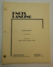 Guión de televisión KNOTS LANDING / Ron Cowen & Daniel Lipman 1983, "Altos ideales" segunda mano  Embacar hacia Argentina