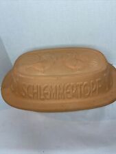 Vtg Schlemmertopf W Germany #836 3-6 Person X Lrg 15"x10" Clay Baker ROOSTER, used for sale  Shipping to South Africa