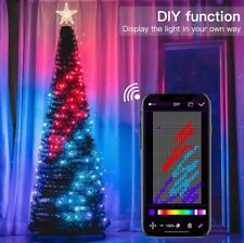 Luces de árbol de Navidad de 7 pies hágalo usted mismo Bluetooth control de puntos luces LED RGB inteligentes segunda mano  Embacar hacia Argentina