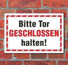 Schild bitte tor gebraucht kaufen  Bad Driburg