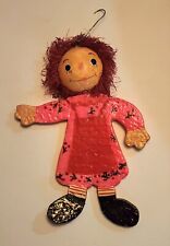 Christmas Ornament Doll Raggedy Ann Paper Machette  Signed De Sela Mexico for sale  Shipping to South Africa