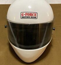 Capacete G-Force Pro Force1 Racing Gear Snell M2005 branco tamanho pequeno frete grátis, usado comprar usado  Enviando para Brazil