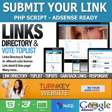 Turnkey LINKS DIRECTORY Website PHP Script | TopList Voting - sem SQL - Adsense comprar usado  Enviando para Brazil