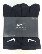 Meias altas Nike Performance pretas de algodão acolchoadas (6 pares - grandes) comprar usado  Enviando para Brazil