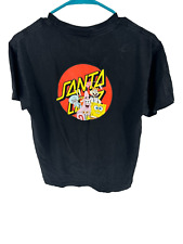 Camiseta manga curta Nickelodeon Sponge Bob & Santa Cruz juvenil tamanho grande preta comprar usado  Enviando para Brazil