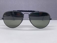 Ray Ban Sonnenbrille Herren Damen Schwarz Outdoorsman Bausch Lomb Aviator 56-14 comprar usado  Enviando para Brazil