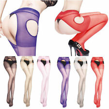 Used, Women Sexy Pantyhose Sheer Open Crotch Tight Crotchless Thin Suspender Stockings for sale  Shipping to South Africa