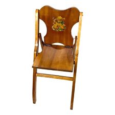 Cadeira infantil vintage madeira dobrável articulada boneca cordeiro móveis berçário década de 1950 comprar usado  Enviando para Brazil