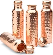 Garrafa de água de cobre martelado conjunto de 4 garrafas de cobre puro vaso de cobre puro 950m comprar usado  Enviando para Brazil
