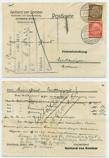 76944 - Postkarte Gerhard van Gember, Samenbau - Rheinberg 30.8.1934 comprar usado  Enviando para Brazil
