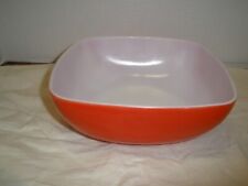 Vintage Pyrex Square Shape Red Bowl for sale  Shipping to South Africa