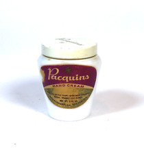 Usado, Crema de manos vintage Pacquins 2,45 oz. Tarro de vidrio de leche casi vacío segunda mano  Embacar hacia Argentina