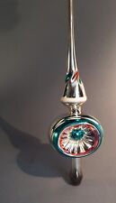 HTF Vintage 1960s Christmas Tree Top Bauble. Silver Spire & Eye of Temperance for sale  ST. LEONARDS-ON-SEA