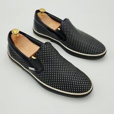 Usado, Zapatos de patín Jimmy Choo Grove para hombre con lunares negros/blancos talla 10 EE. UU. segunda mano  Embacar hacia Argentina