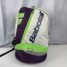 Bolsa de raqueta de tenis Babolat Wimbledon mochila verde púrpura 18" x 11" x 11", usado segunda mano  Embacar hacia Argentina