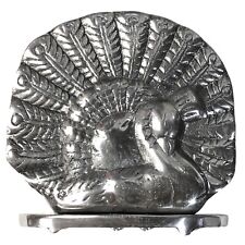 Peacock pewter napkin for sale  Milford