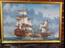 Painting battle galleon for sale  CHESTERFIELD