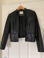 Reiss black leather for sale  WARWICK