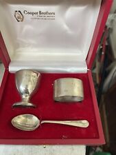Silver Christening Set Cooper Brothers for sale  Shipping to South Africa