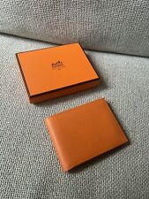 Hermes orange wallet for sale  LONDON