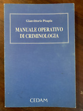 Manuale operativo criminologia usato  Castiglione Delle Stiviere