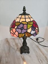 Lámpara de mesa estilo Tiffany de vidrieras florales segunda mano  Embacar hacia Argentina