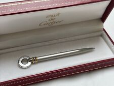 Mini bolígrafo imprescindible Cartier con caja años 80 vintage oro 18k anillos trinidad segunda mano  Embacar hacia Mexico