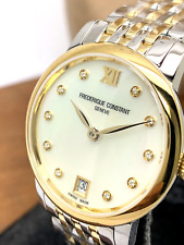 Relógio feminino Frederique Constant FC-220MPWD1S23B quartzo suíço diamante mostrador esfregão comprar usado  Enviando para Brazil