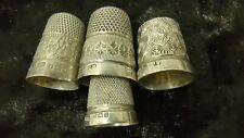 Silver thimbles various for sale  THETFORD
