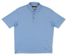 Camisa polo masculina Ermenegildo Zegna XL azul manga curta mistura de algodão golfe comprar usado  Enviando para Brazil